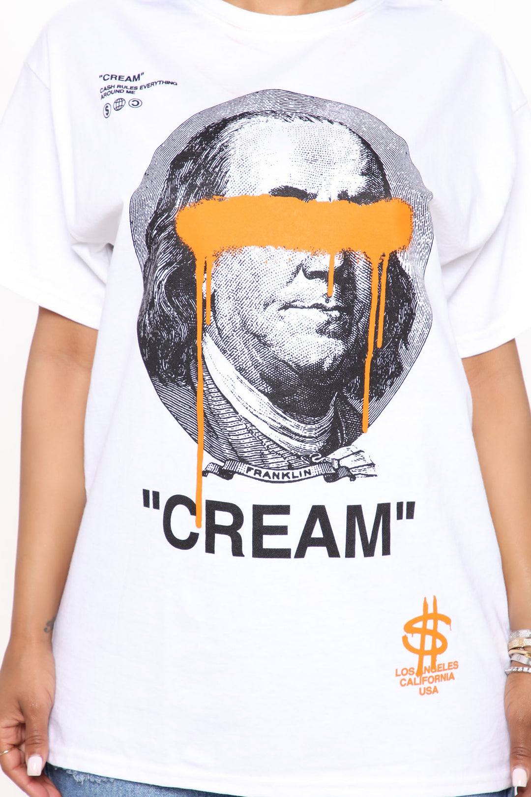 C.R.E.A.M Graphic T-Shirt - White