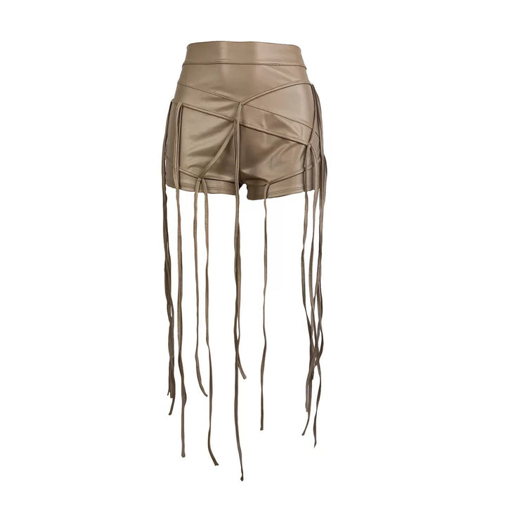 Sway Vinyl Shorts - Brown